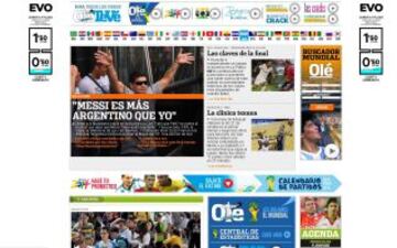 Portadas de la prensa extranjera