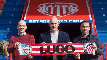 Presentacion del nuevo entrenador del CD Lugo Alberto Jimenez Monteagudo.