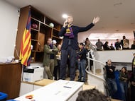Víctor Font durante un acto de precampaña.