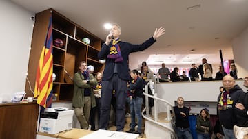 Víctor Font durante un acto de precampaña.