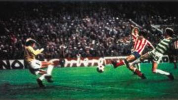 Instante de la semifinal ante el Celtic en 1974.