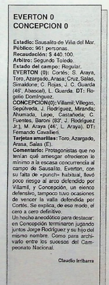 Padre e hijo jugaron juntos un partido en el fútbol chileno: sólo hay tres casos en la historia