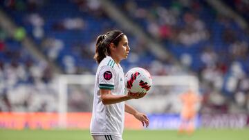 Kenti Robles of Mexico during the game Haiti vs Mexico (Mexican Womens National team), corresponding Group A of Concacaf W (Womens) Championship 2022, at BBVA Bancomer Stadium on July 07, 2022.
<br><br>
Kenti Robles de Mexico durante el partido Haiti vs Mexico (Seleccion Nacional Femenil Mexicana), correspondiente Grupo A del Campeonato W (Femenino) de Concacaf 2022, en el Estadio BBVA Bancomer el 07 de julio de 2022.