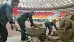El césped del Luzhniki se ha fabricado en Tarragona