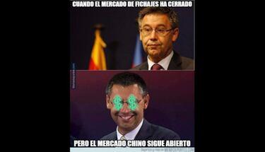 Los memes del Barça y su mercado de fichajes colapsan las RRSS