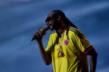 Durante un festival de música en Colombia, Snoop Dogg sorprendió y emocionó al público vistiendo la playera de la selección.