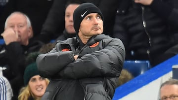 El entrenador ingl&eacute;s del Chelsea, Frank Lampard, durante un partido.