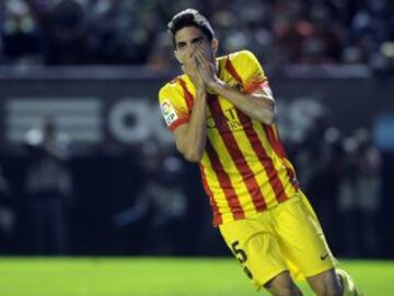 Marc Bartra se lamenta de una ocasión.