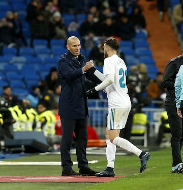 Zinedine Zidane con Borja Mayoral.