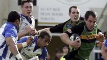 Sam Harding, en el Northampton.