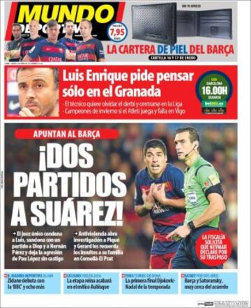 Portadas de la prensa mundial