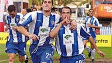 <B>APORTACIÓN DECISIVA</B>. Ver a un jugador portugués celebrar un gol de blanquiazul se está convirtiendo en habitual esta temporada.