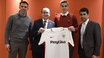 Marchena, Castro, Wöber y Gallardo.