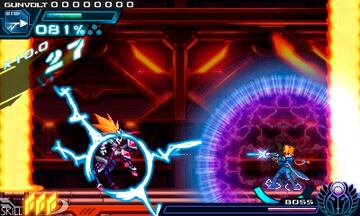 Captura de pantalla - Azure Striker Gunvolt (3DS)