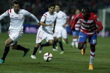 Krychowiak (Sevilla FC) y Sucess (Granada CF)