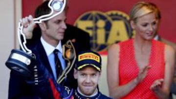 Sebastian Vettel, en el GP de M&oacute;naco.