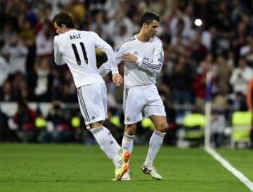 Cristiano Ronaldo es sustituido por Gareth Bale.