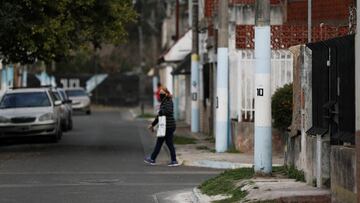 An electricity post is seen painted with the number &quot;10&quot;, in honour of Argentine soccer player Lionel Messi, near his childhood home, in Rosario, Argentina August 27, 2020. REUTERS/Agustin Marcarian