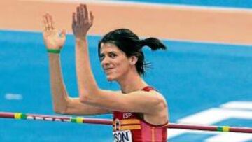 <b>APLAUSOS. </b>Ruth Beitia fue por momentos bronce.