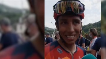 Egan Bernal, alegre y emocionado por retomar su nivel