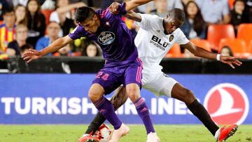 Kondogbia, contra el Celta.