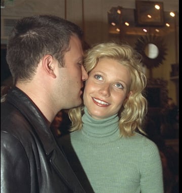 Tras separarse de su amor de la adolescencia, Ben Affleck tuvo relación sentimental de “idas y venidas” con Gwyneth Paltrow durante tres años. Ambos compartieron protagónico en cintas como ‘Bounce’ y ‘Shakespeare in love’.