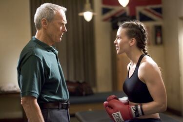 Maggie Fitzgerald (Hilary Swank), una boxeadora valiente que escapa de la pobreza para perseguir su sueño, quedó tetrapléjica tras un golpe ilegal en el ring. Pide a su entrenador, Frankie (Clint Eastwood), que acabe con su sufrimiento. Su muerte, íntima y devastadora, muestra la soledad de los sueños rotos y la dureza de amar lo suficiente para dejar ir.
