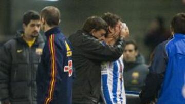 <b>KO. </b>Carlos Calvo será intervenido esta semana de su fractura.