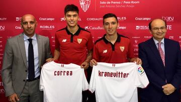 Correa y Kranevitter son presentados como sevillistas