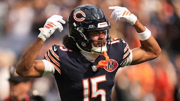 After the Bears’ Week 9 win, Rome Odunze’s father went viral for reposts criticizing his son’s role in Chicago’s offense.