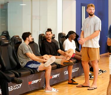 Jaylen Brown y Domantas Sabonis, en M¨¢laga con la NBPA