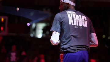 LOS ANGELES, CALIFORNIA - JANUARY 15: Robert Covington #23 of the LA Clippers looks on as the team celebrates the Martin Luther King Jr. Holiday prior to a game against the Houston Rockets at Crypto.com Arena on January 15, 2023 in Los Angeles, California. NOTE TO USER: User expressly acknowledges and agrees that, by downloading and or using this photograph, User is consenting to the terms and conditions of the Getty Images License Agreement.   Sean M. Haffey/Getty Images/AFP (Photo by Sean M. Haffey / GETTY IMAGES NORTH AMERICA / Getty Images via AFP)