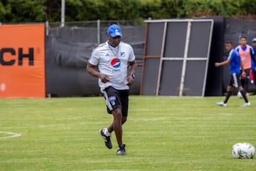 Los dirigidos por Jorge Luis Pinto realizaron su último entrenamiento en Bogotá pensando en el clásico contra Nacional.