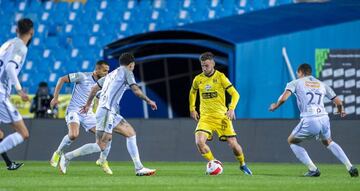 Álvaro Medrán, en un partido de la liga saudí. 