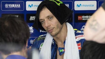 Valentino Rossi en el test de Sepang.