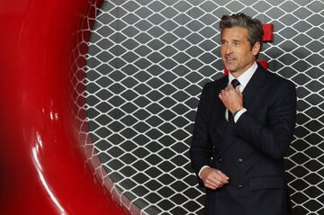 Patrick Dempsey en la alfombra roja de Ferrari.