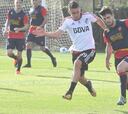 Santos Borré, por su debut oficial en River Plate