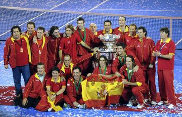 La tercera Copa Davis se conquistaría en 2008 en el pabellón estadio Polideportivo Islas Malvinas de Mar del Plata en Argentina entre el 21 y el 23 de noviembre. David Ferrer, Feliciano López, Fernando Verdasco y Marcel Granollers se enfrentaron al equipo