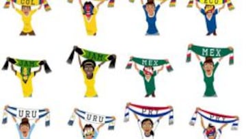 Las 12 selecciones participantes serán tendrán su imagen característica