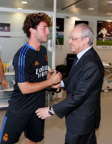 El presidente del Real Madrid Florentino Pérez y Odriozola.
