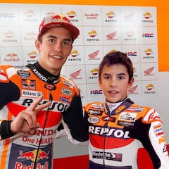 Márquez se reencuentra con su 'yo' de ayer para celebrar los 26