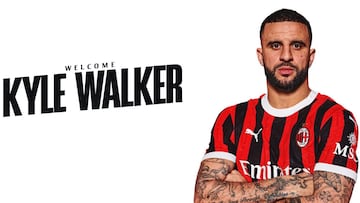 Kyle Walker, nuevo jugador del Milan para lo que resta de temporada.