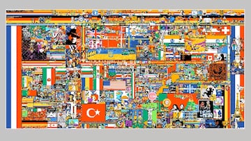 More than 10 million Reddit users battled over seven days to produce the final pixel war collaborative canvas that ended up looking like this.