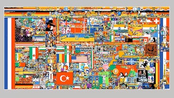 More than 10 million Reddit users battled over seven days to produce the final pixel war collaborative canvas that ended up looking like this.