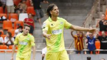 Zé Castro, jugador del Rayo Vallecano, durante el partido contra el Valencia.