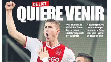 De Ligt y LaLiga, por delante del Clásico en las portadas