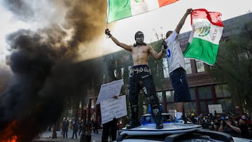 Protestas contra ICE en Los Ángeles.