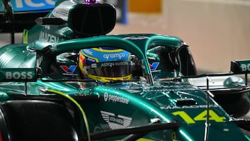 Fernando Alonso (Aston Martin AMR25). Yas Marina, Abu Dhabi. F1 2025.