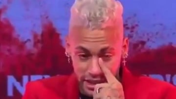 Neymar rompe a llorar en su fiesta: "Quiero un dedo nuevo"