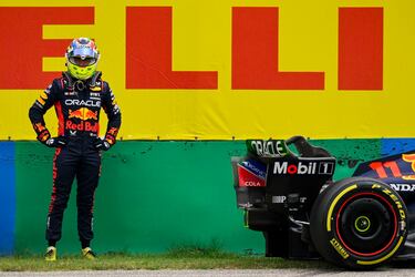 Las impresiones de Christian Horner tras el choque de Checo Pérez